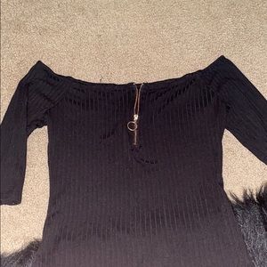 Black off the shoulder